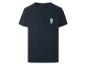Marineblaues Kurzarm-T-Shirt mit Paradise Beach Surf-Motiv.