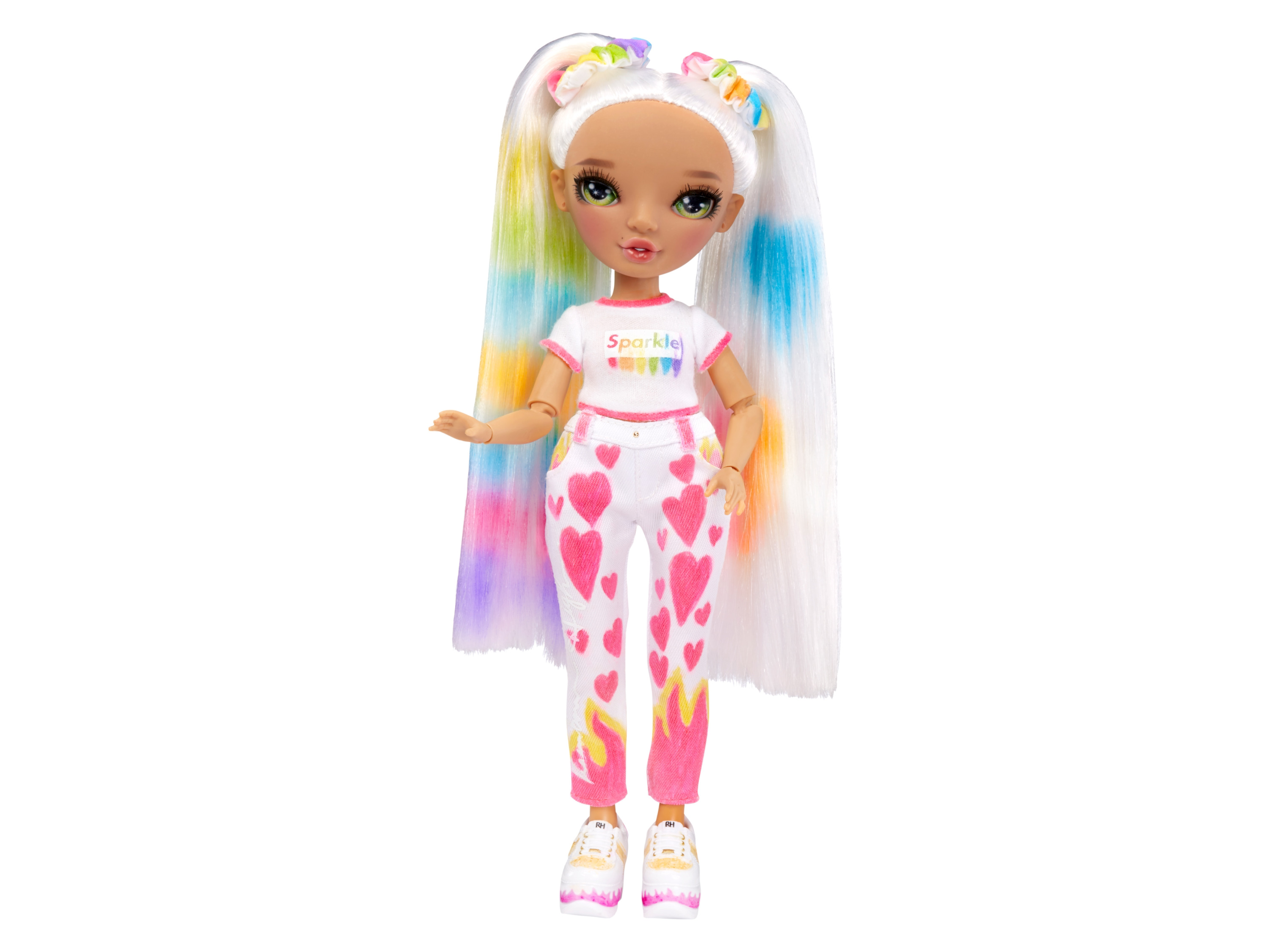 Rainbow High DIY Modepuppe und Spielset, mit 6 passenden Markern „“ | voll bewegliche Modepuppe Haar und Kleidung färbbar mit 6 passenden Markern Endlose Kreationen: Entwerfen, Färben