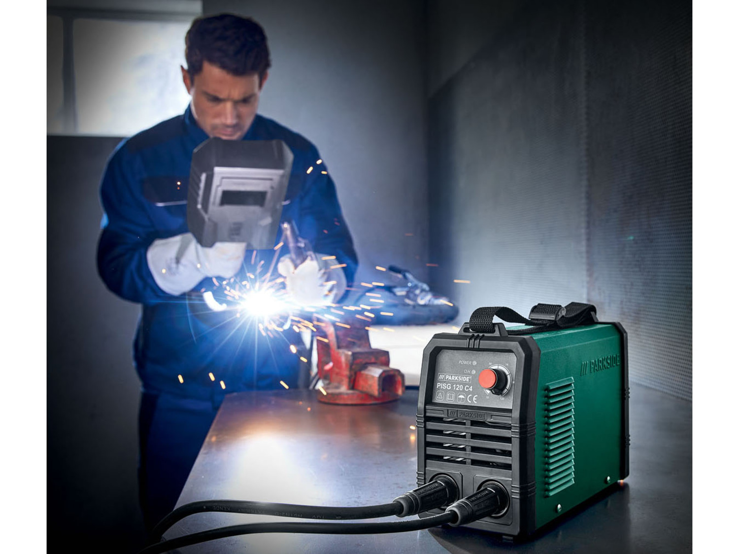 PARKSIDE® Schweißgerät Inverter »PISG 120 C4«, integri…