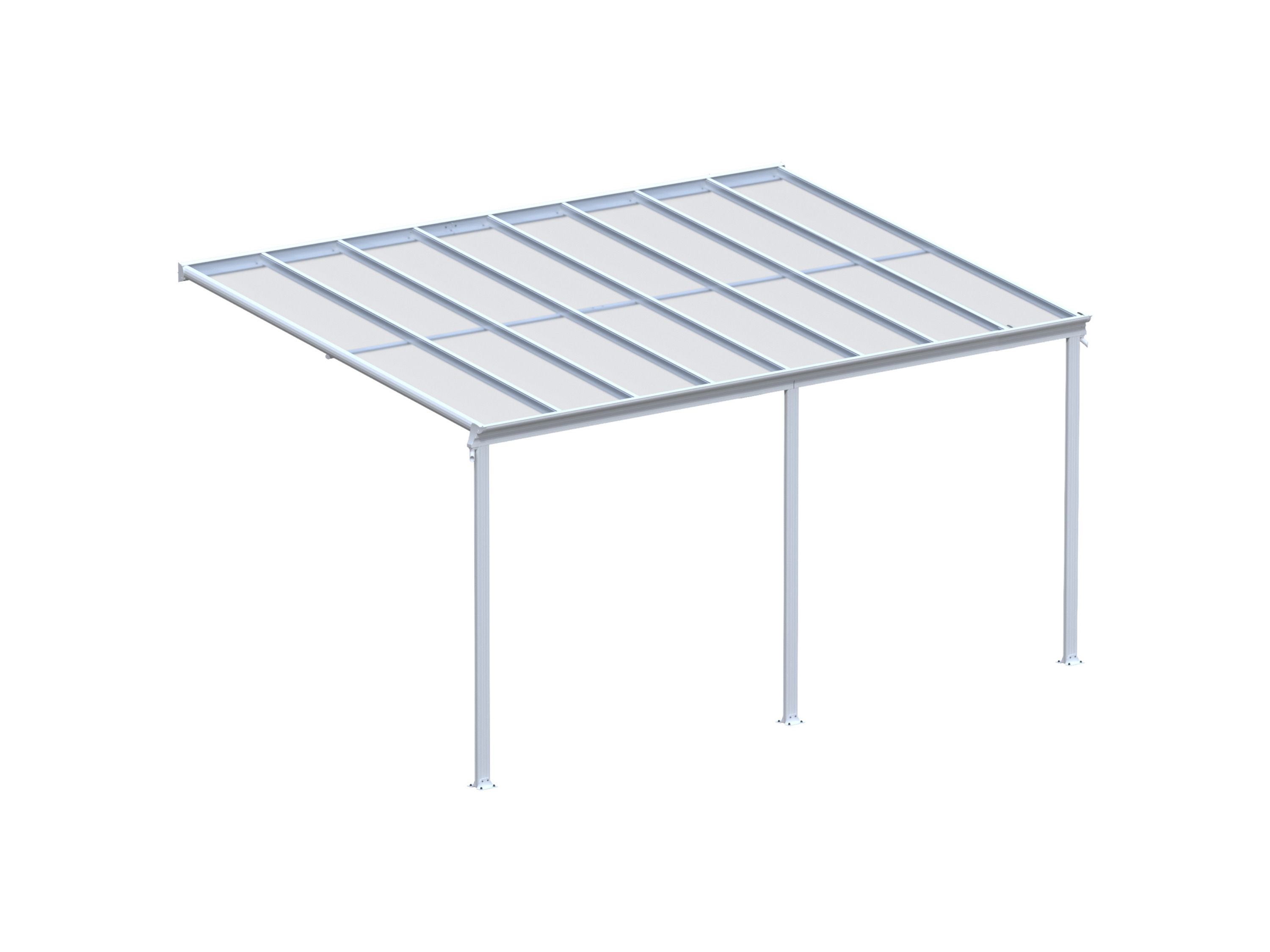 HOME DELUXE Terrassenüberdachung »SOLIS«, verschiedene Größen (496 x 300 x 278 cm, Weiß) – Bild 4 von 4