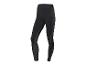Schwarze Sportleggings mit dekorativen Streifen.