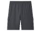 Dunkelgraue Cargo-Shorts mit elastischem Bund und Seitentaschen
