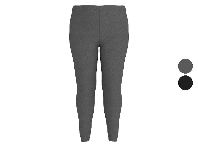 Graue Damen-Leggings mit zwei Farboptionen: Dunkelgrau und Schwarz.