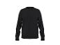 Schwarzes Langarm-Sweatshirt mit Rundhalsausschnitt