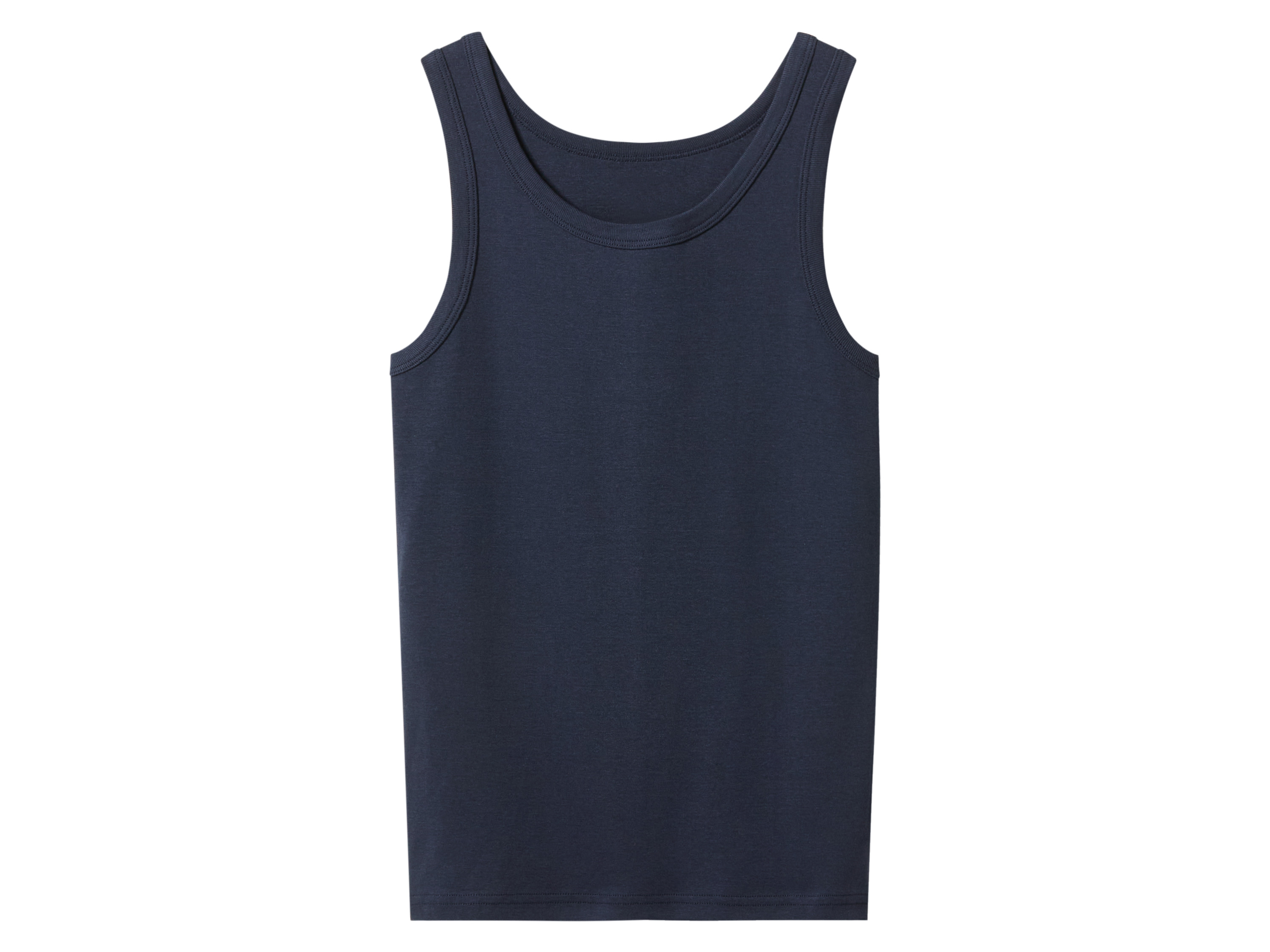 Thumbnail - esmara® Kinder Jungen Unterhemd 2 Stück (grau/navy, 134/140)