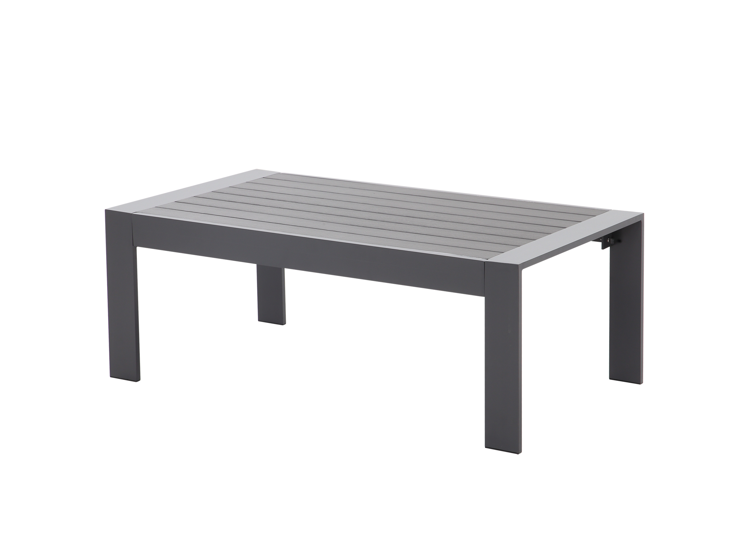 Thumbnail - MeXo Gartenmöbel Lounge-Set »Genua«, inkl. Polster (4- Sitzer, Grau / Dunkelgrau)