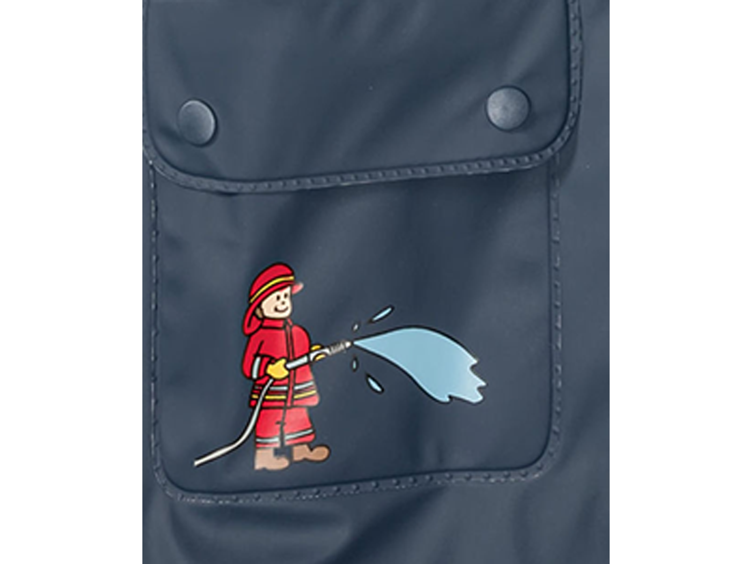 Thumbnail - Playshoes Baby Kleinkinder Regenjacke, wind und wasserdicht (Feuerwehr, 110/116)