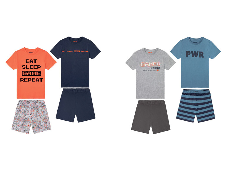 Gehe zu Vollbildansicht: PEPPERTS® Jungen Pyjama, 2 Stück, mit Baumwolle - Bild 1