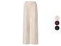 ESMARA® Damen Wide-Leg-Twillhose in Beige, mit Farbauswahl