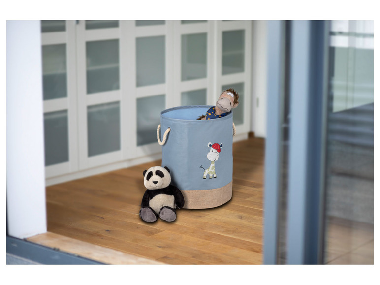 Gehe zu Vollbildansicht: Wenko Wäschesammler »Kids«, mit Giraffen-Motiv, zwei Henkel - Bild 5
