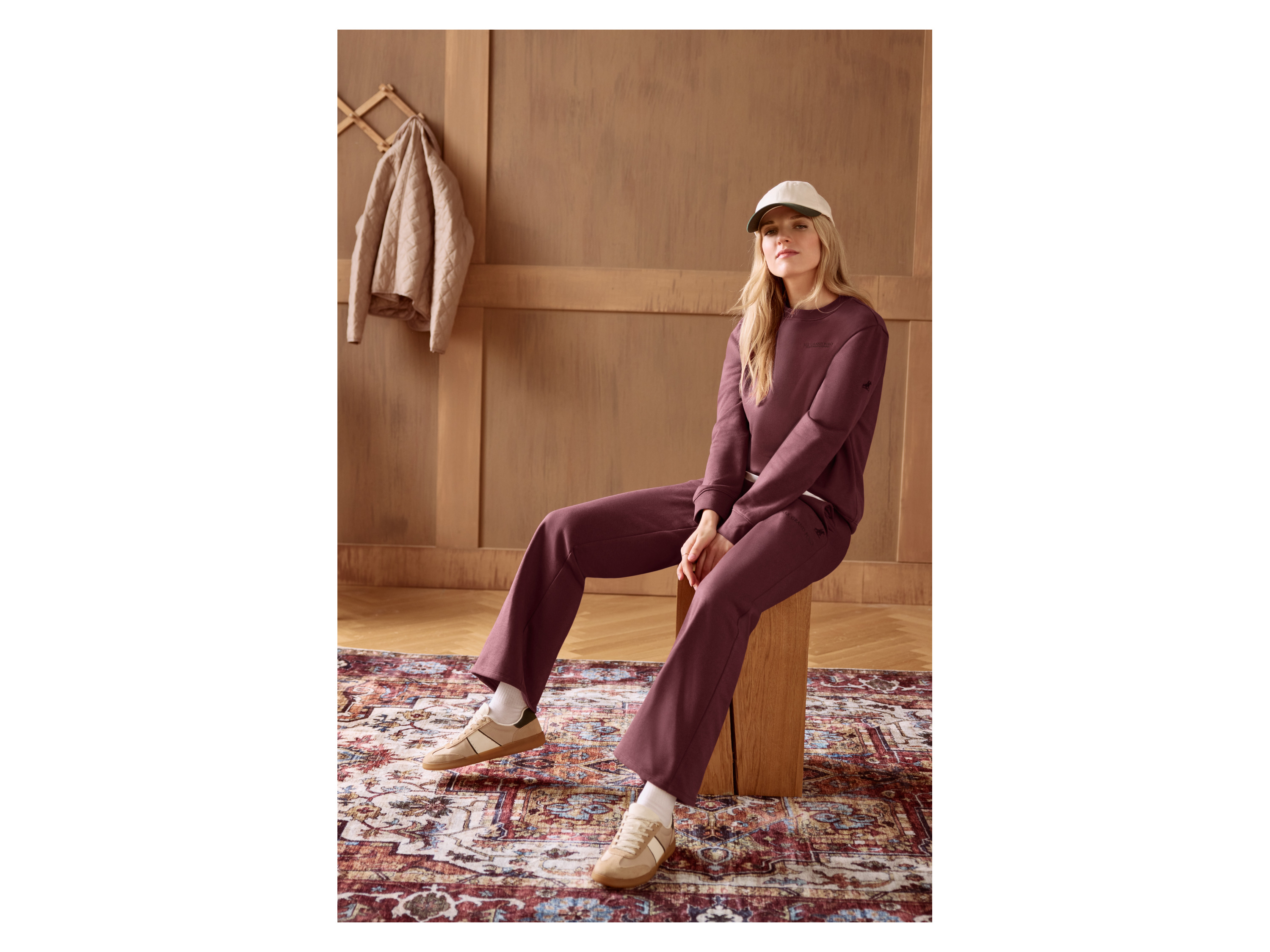 Thumbnail - esmara® Damen Sweatpullover (Burgunder, XS(32/34))