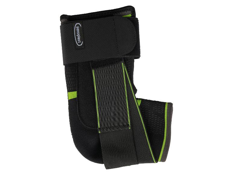 Sensilast Knöchelstütze, schwarz und neongrün.