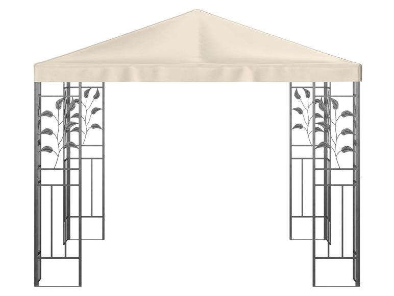 x 3 beige mit m, Stahlgestell, home LIVARNO Pavillon, 3