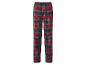 Rote karierte Pyjamahose mit grünen und blauen Akzenten.