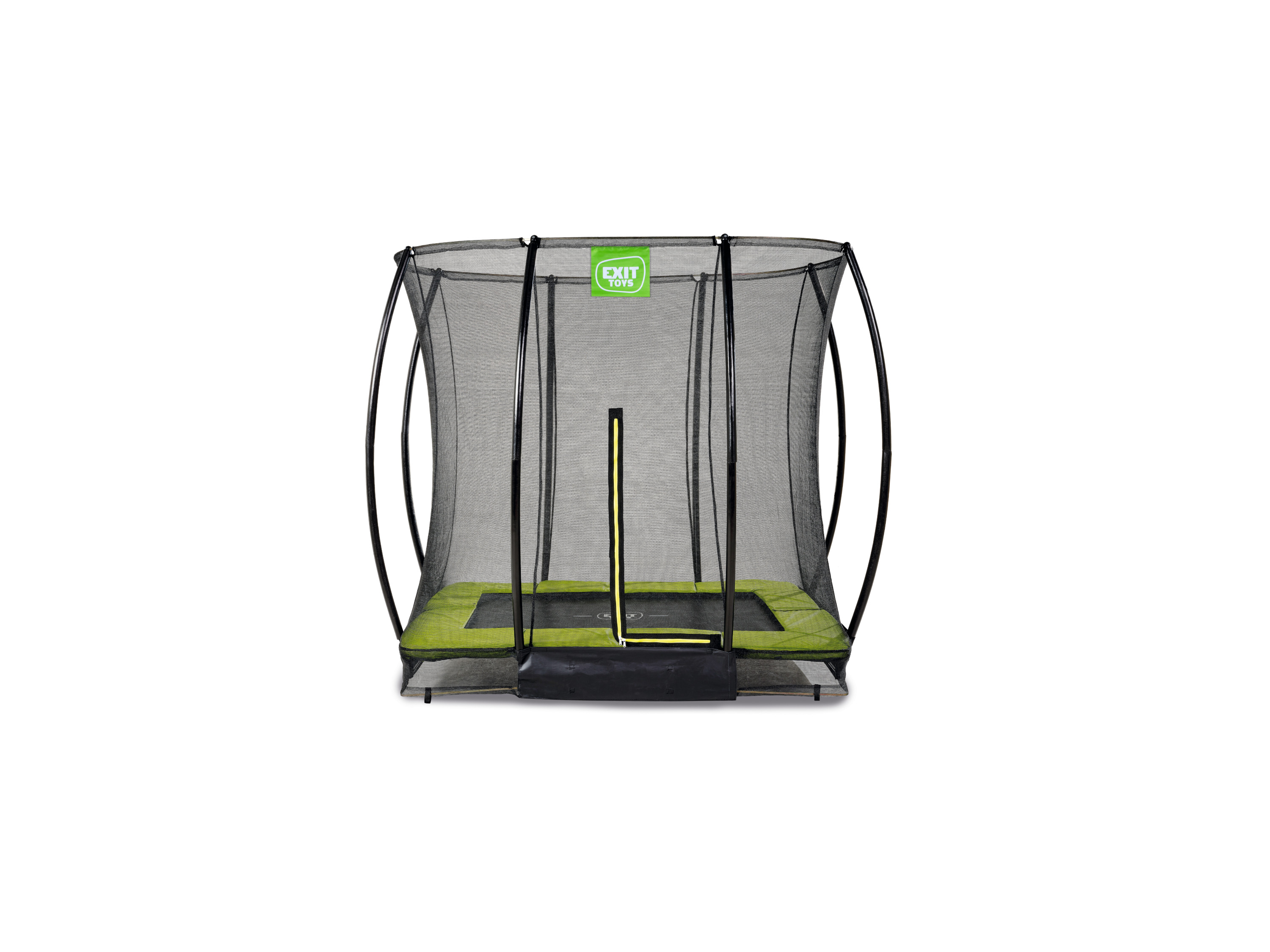 EXIT TOYS Silhouette Bodentrampolin mit Sicherheitsnetz (153 x 214 cm)