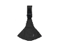 Schwarze Babytrage mit verstellbarem Gurt und Schnalle
