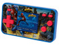 Eine blaue Lexibook Cyber Arcade Pocket mit Spider-Man-Motiv