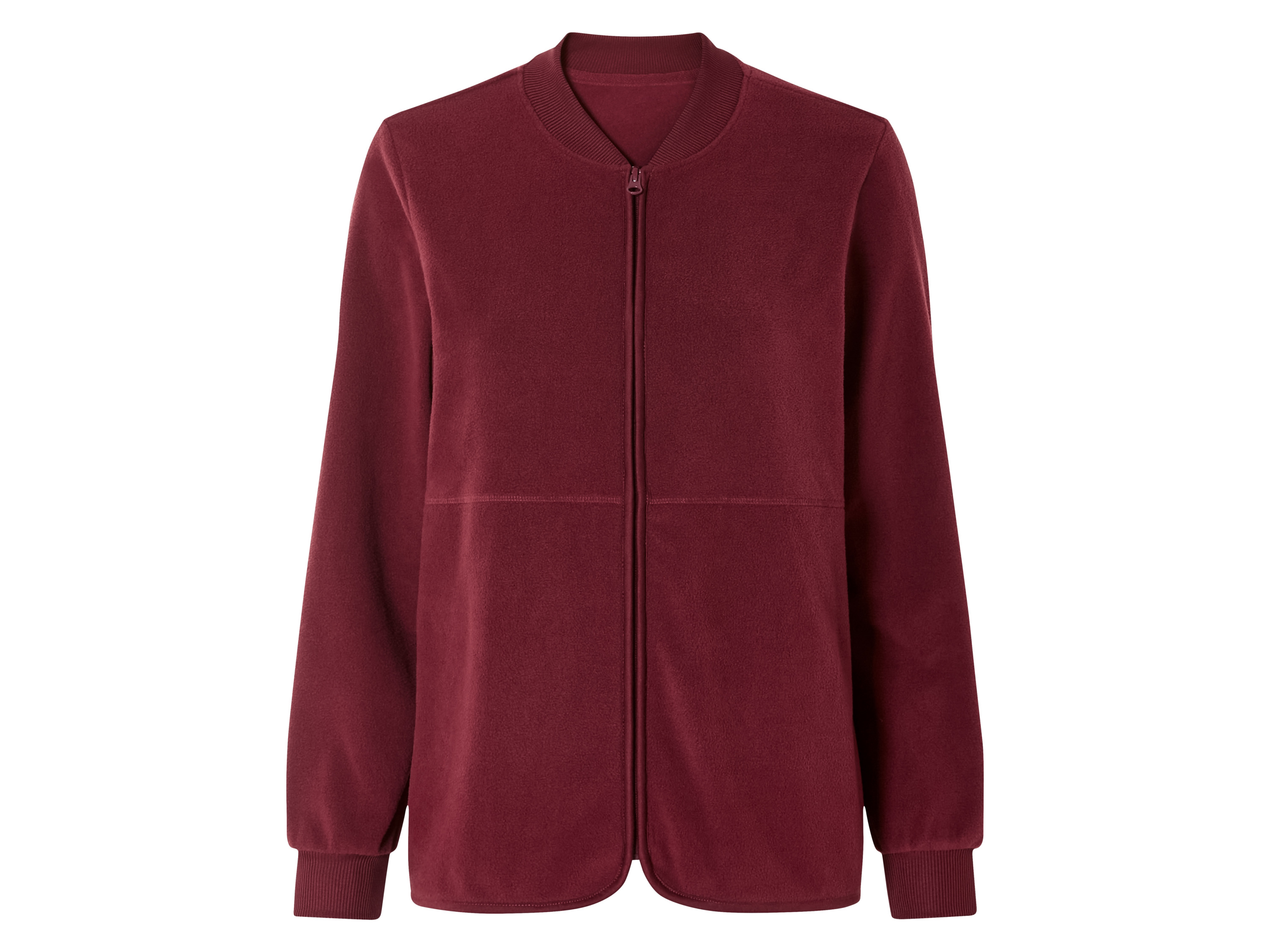 esmara® Damen Fleecejacke (Rot, M(40/42))““ | hochwertiger, recycelter YKK-Markenreißverschluss