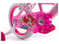 Rosa Kinderfahrrad mit Arielle-Motiv.