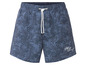 Blaue Badehose mit Palmblatt-Muster der Marke Big Star.