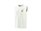 Weißes T-Shirt-Kleid mit Palmen- und 'SUMMER'-Textdruck in Braun.