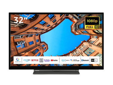 TOSHIBA - Fernseher »32LK3C63DAW« Smart TV 32 Zoll Full HD Alexa Built-In