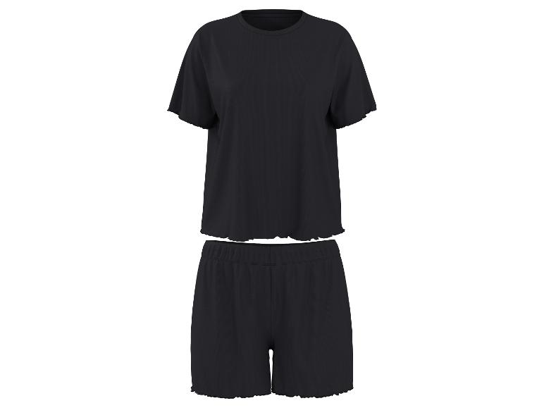 Damen Gerippter Pyjama