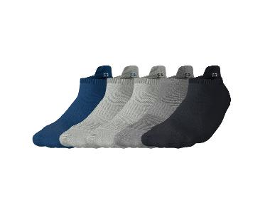 CRIVIT - Damen/Herren Sport-Sneakersocken, 5 Paar (blau/weiß/grau/schwarz, 41/42)
