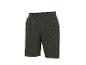 Herren-Shorts in Dunkelkhaki mit gewebter Textur und Knopf am Bund.