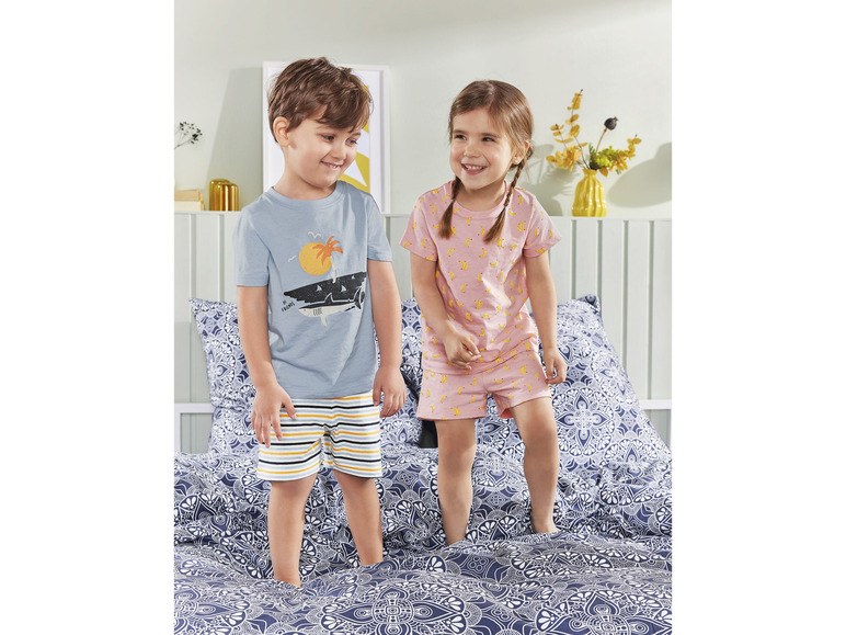 Gehe zu Vollbildansicht: lupilu® Kleinkinder Jungen Pyjama aus reiner Bio-Baumwolle - Bild 7