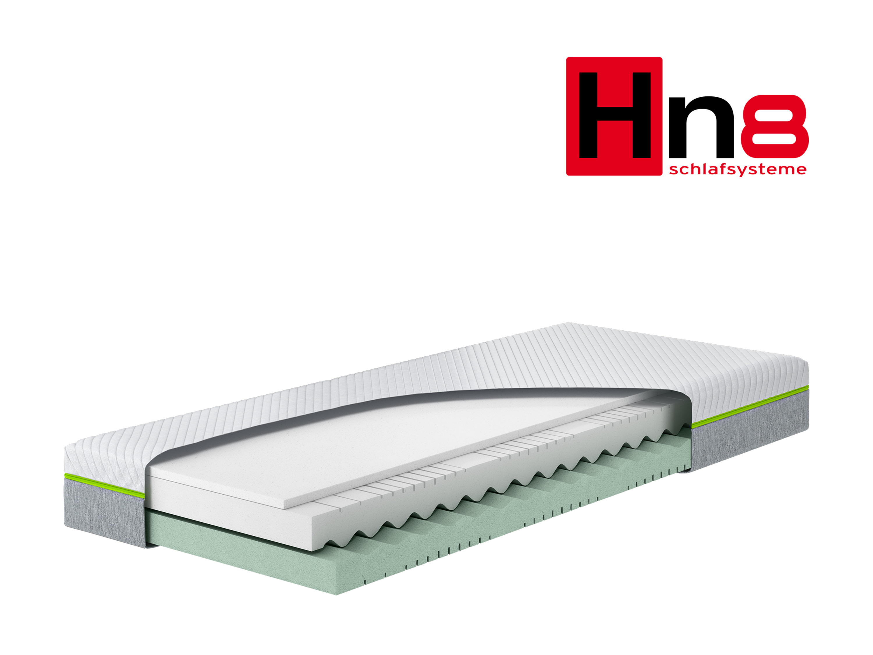 HN8 SCHLAFSYSTEME Visco-Matratze Cozy Sleep mit 7-Zonen-Komfortschaum (H3, 140 x 200 cm) – Bild 4 von 4