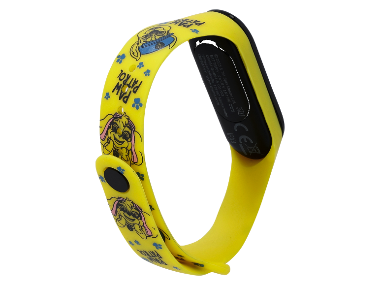 Gelbes Paw Patrol Armband mit Uhr.