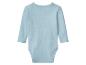 Hellblauer Langarm-Babybody
