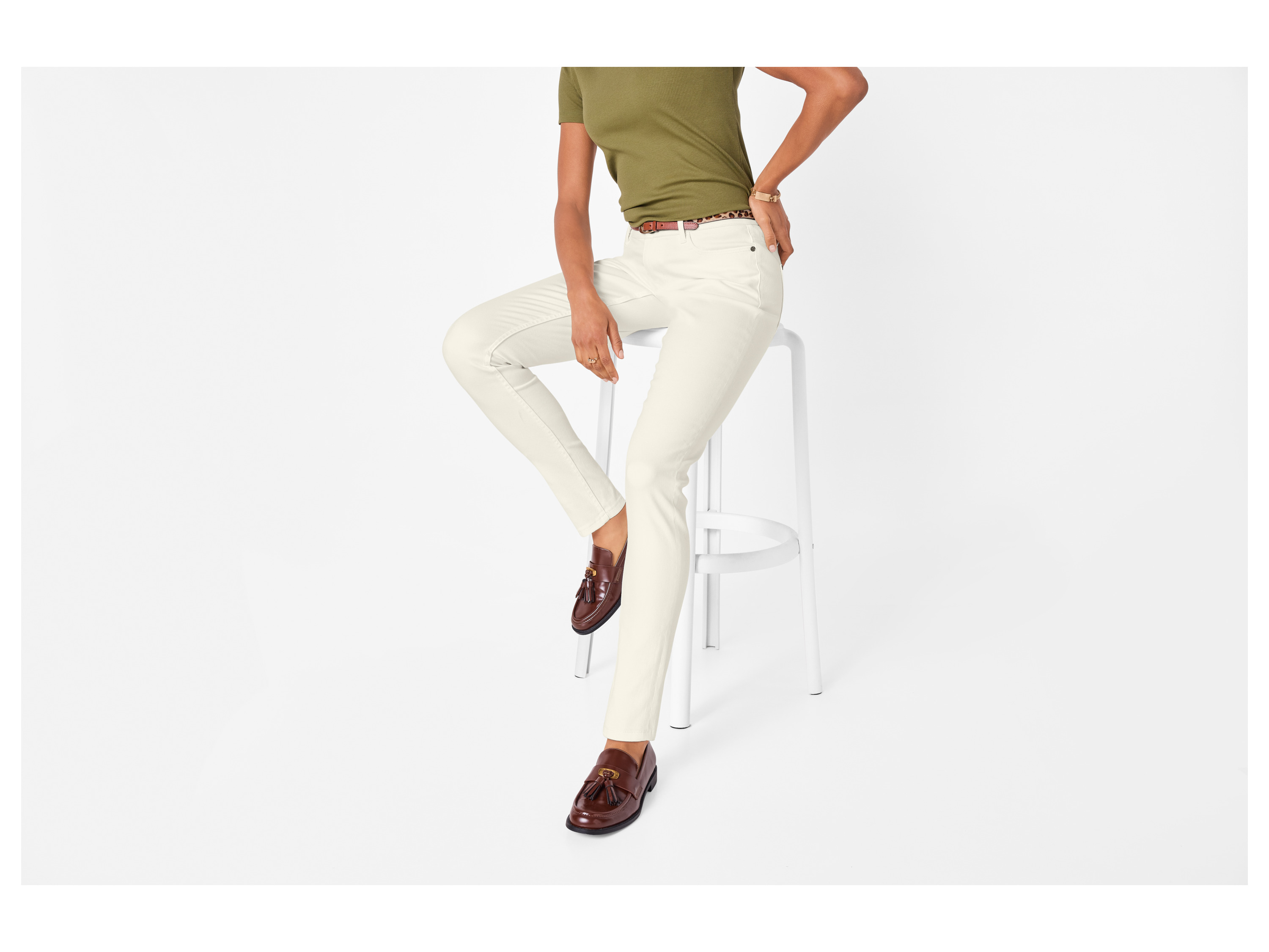 ESMARA® Damen Jeans Super Skinny Fit (Weiß, 46) – Bild 2 von 3