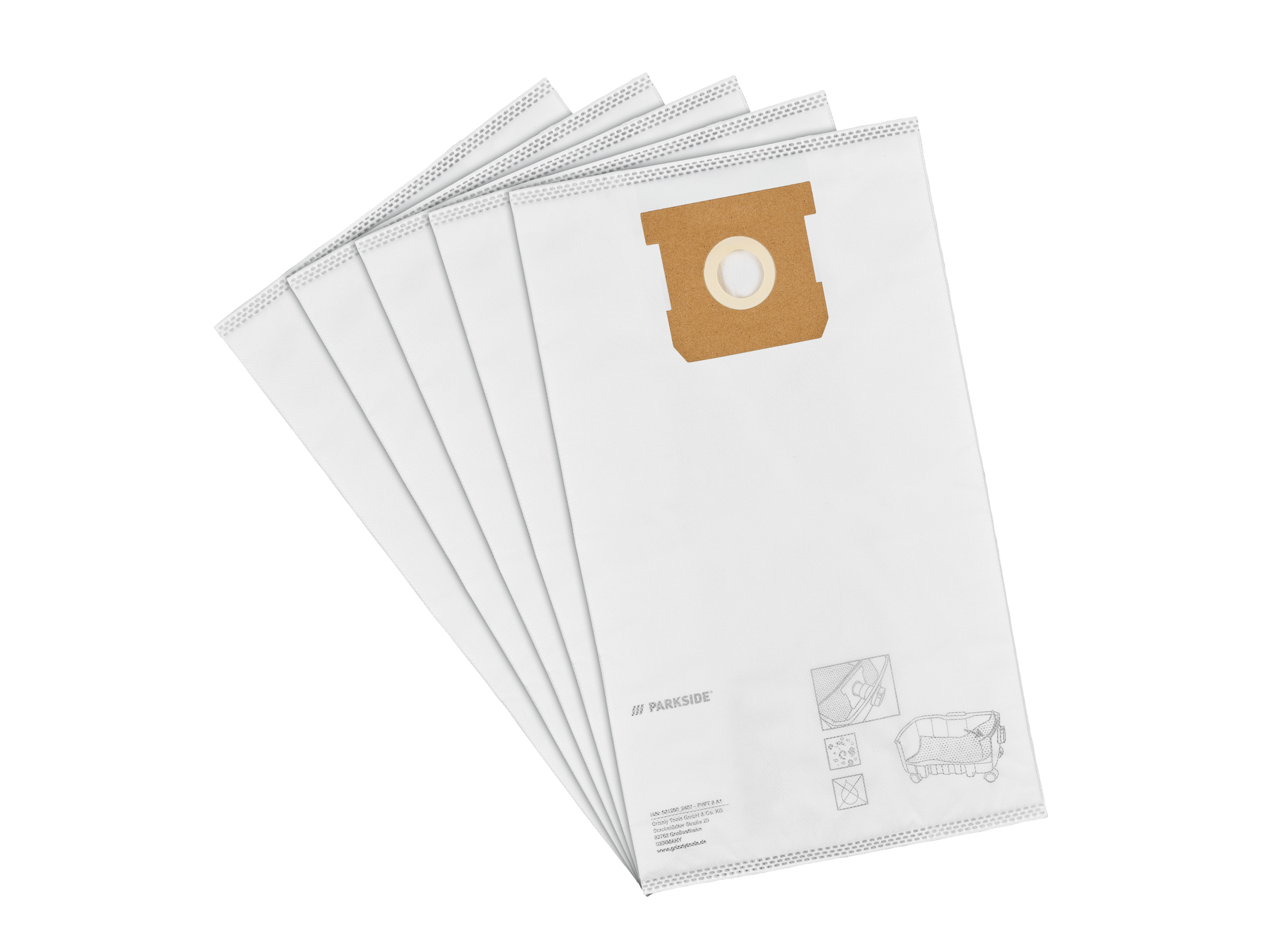 Thumbnail - PARKSIDE® Filtertüten PFT 8 A1 (Vliesfilterbeutel 5 tlg.)