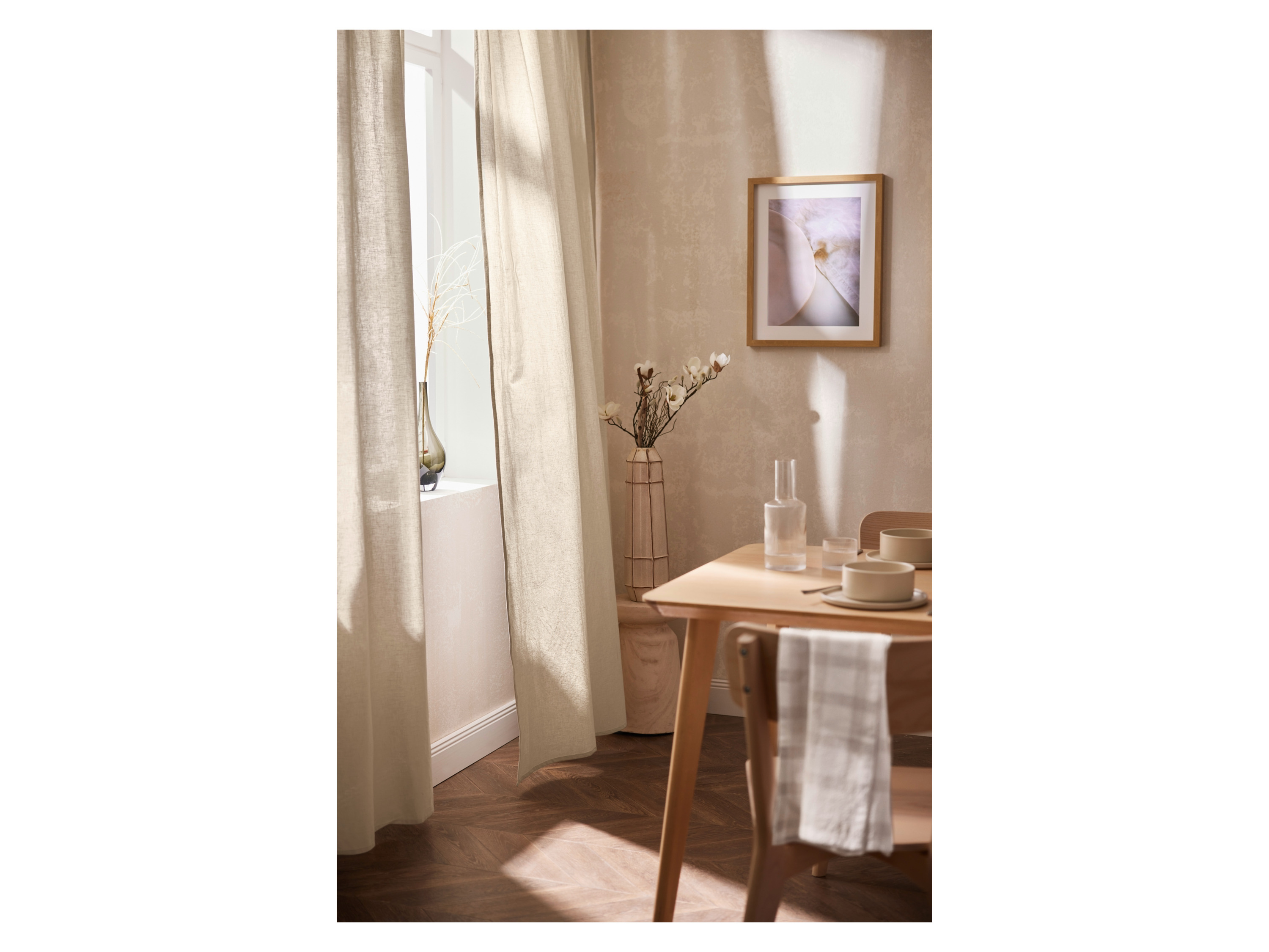 Thumbnail - LIVARNO home Vorhang 135 x 240 cm, 2 Stück (Beige)""