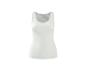 Weißes Damen-Tanktop mit Rundhalsausschnitt