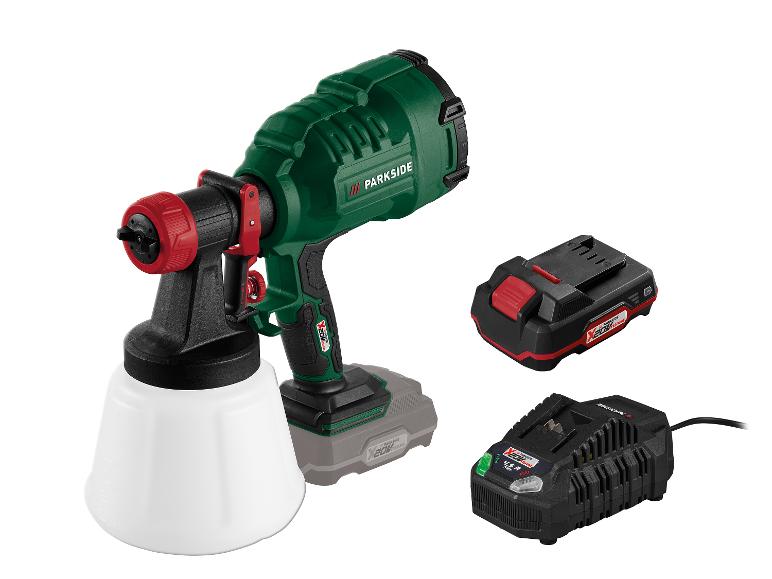 PARKSIDE Akku-Farbspritzpistole mit Akku und Ladegerät