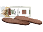 Luxuriöse Lammfell-Einlegesohlen in Größe 38-39, mit einer Schafillustration auf der Verpackung.