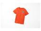 Oranges Kinder-T-Shirt mit Auto-Motiv und dem Schriftzug "Summer Vibe".