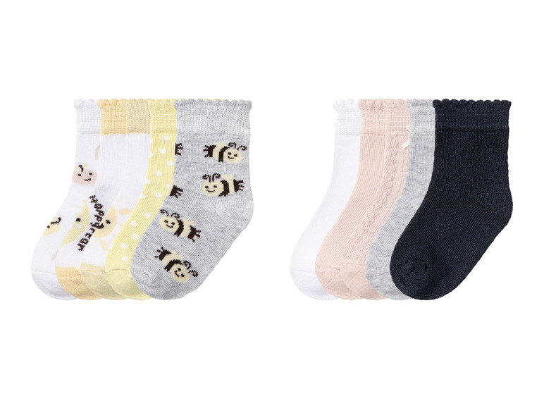 Gehe zu Vollbildansicht: lupilu® Baby Socken, 5 Paar, mit Bio-Baumwolle - Bild 1