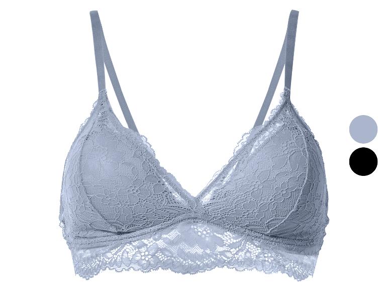 Hellblauer Spitzen-Bralette-BH mit Farboptionen.