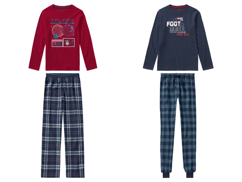 Gehe zu Vollbildansicht: pepperts!® Kinder Jungen Pyjama, Single-Jersey-Qualität - Bild 1