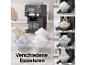 SILVERCREST® Eismaschine 3 in 1 SEMK 210 A1 mit verschiedenen Eistexturen: Schneeflocken-, Spaghetti-, geraspeltes und Blättereis.