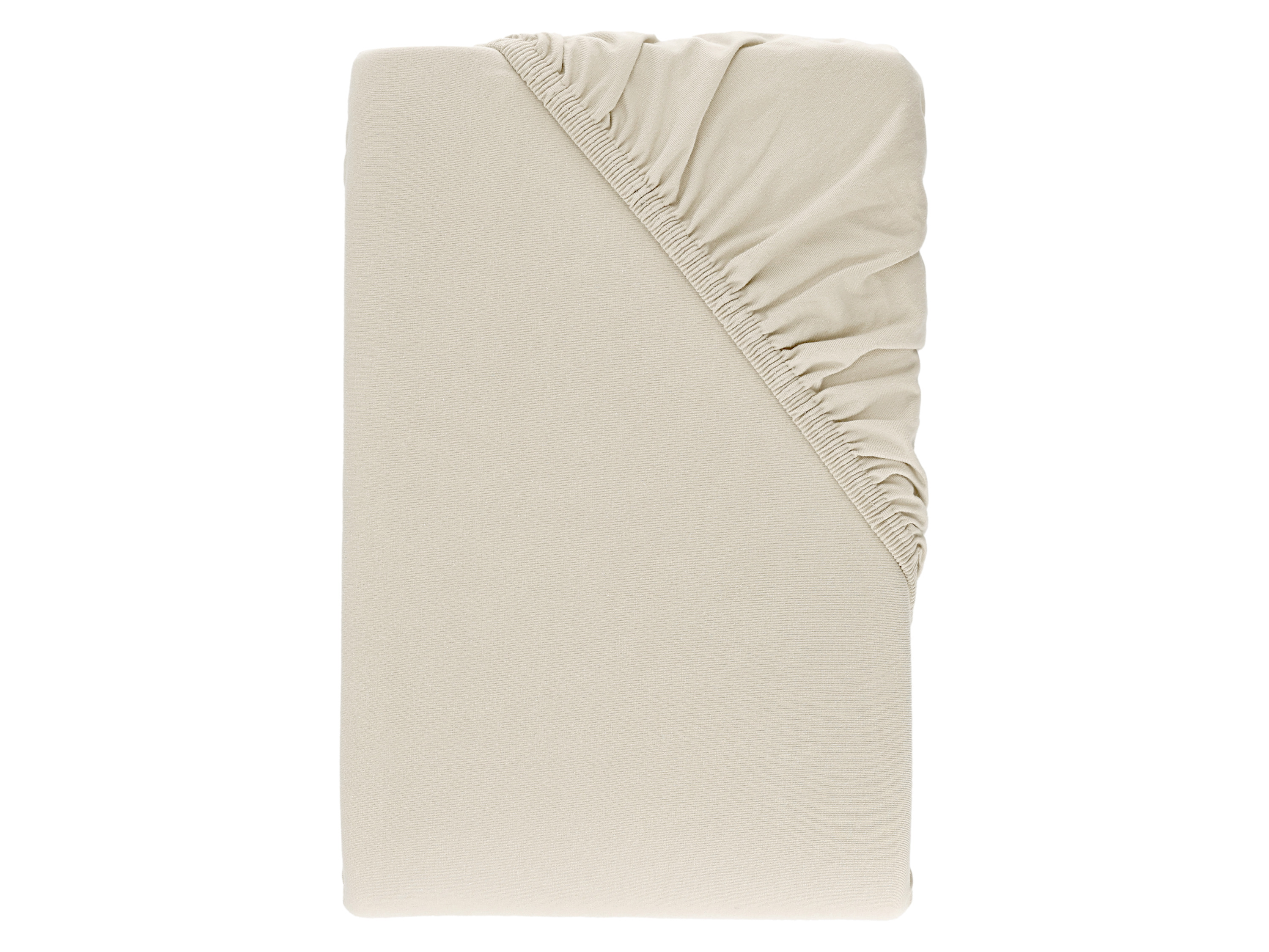 LIVARNO® Bi-Elastic-Boxspring-Spannbettlaken, 140-160 x 200 cm, Steghöhe bis 10 cm (Beige)