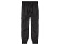 Schwarze Cargohose mit Gummizug.