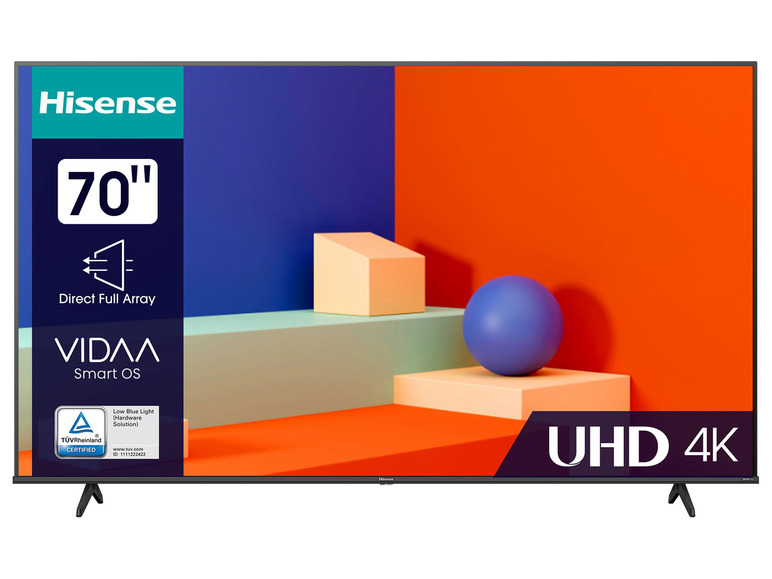 Gehe zu Vollbildansicht: Hisense Fernseher »A6K« 4K UHD, Smart TV, HDR, Dolby Vision, Triple Tuner DVB-C/S/S2/T/T2, WiFi, Bluetooth, Alexa Built-In, Hotel Mode - Bild 9