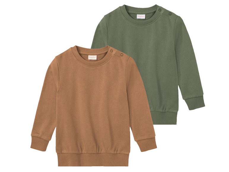 Gehe zu Vollbildansicht: lupilu Kleinkinder Jungen Sweatshirt, 2 Stück, mit Baumwolle - Bild 15