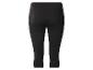 Schwarze Capri-Leggings für Damen, Rückansicht