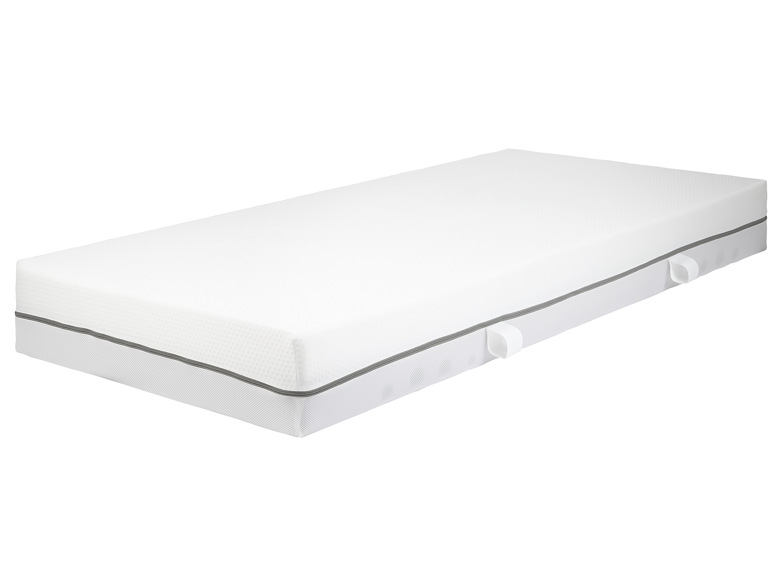 LIVARNO® 7-Zonen-Hybridschaummatratze »Comfort Plus«, H3, 80 x 200 cm (80 x 200)““ | wo er es am meisten benötigt. So werden sensible Bereiche wie Hüfte und Schultern optimal entlastet und die Wirbelsäule bleibt in ihrer natürlichen Seiten- oder Bauchschläfer bist – die Matratze passt sich dem Körper perfekt an und minimiert Druckpunkte effektiv. So kannst du die Nacht in vollen Zügen genießen. Für jeden Schlaftyp geeignet Ob du die Ruhe auf dem Rücken bevorzugst, die Geborgenheit der Seitenlage schätzt oder lieber auf dem Bauch schläfst – die Matratze bietet dir die optimale Unterstützung und sorgt für erholsamen Schlaf in jeder , , Komfort und ät im Alltag Praktische Griffbänder Die Matratze ist mit vier Griffbändern ausgestattet, die das Drehen und Wenden erleichtern. So kannst Du die Matratze gleichmäßig nutzen und ihre Lebensdauer verlängern. Schnelles Auspacken und problemlose Nutzung Die Matratze wird vakuumverpackt geliefert und lässt sich nach 24-36 Stunden Entfaltungszeit nutzen. Investiere in dein Wohlbefinden: Die Hybridschaummatratze »Comfort Plus« bietet dir alles, was du für eine erholsame Nacht brauchst: Investiere in deinen Schlaf und erlebe jede Nacht erholsamen Schlaf. Genieße den Komfort und die Unterstützung
